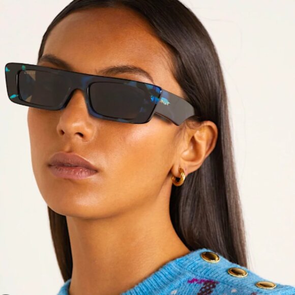 NEW GUCCI GG1331S 004 SQUARE BLACK BLUE UNISEX SUNGLASSES GUCCI - Picture 1 of 15